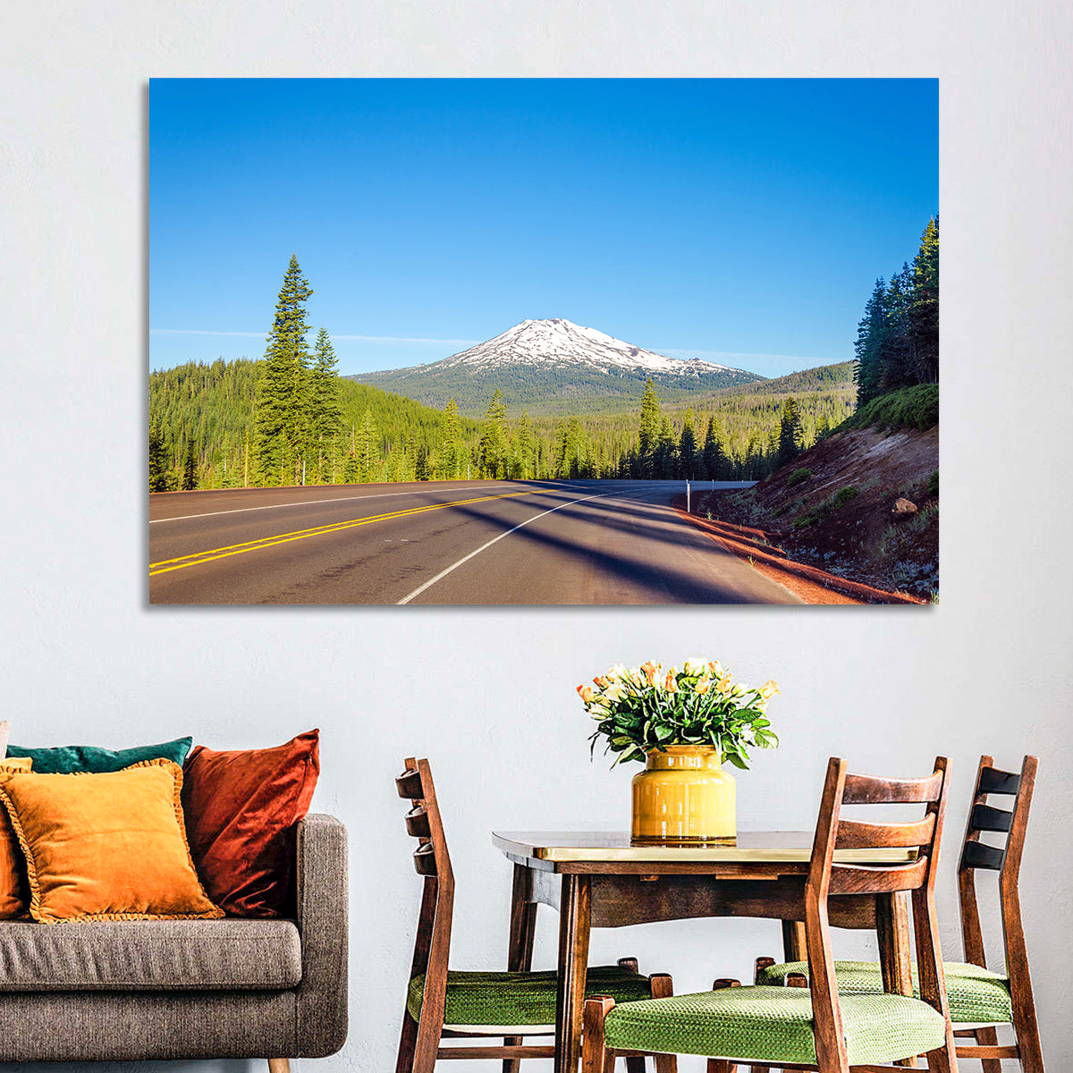 Mount Bachelor From Highway Wall Art