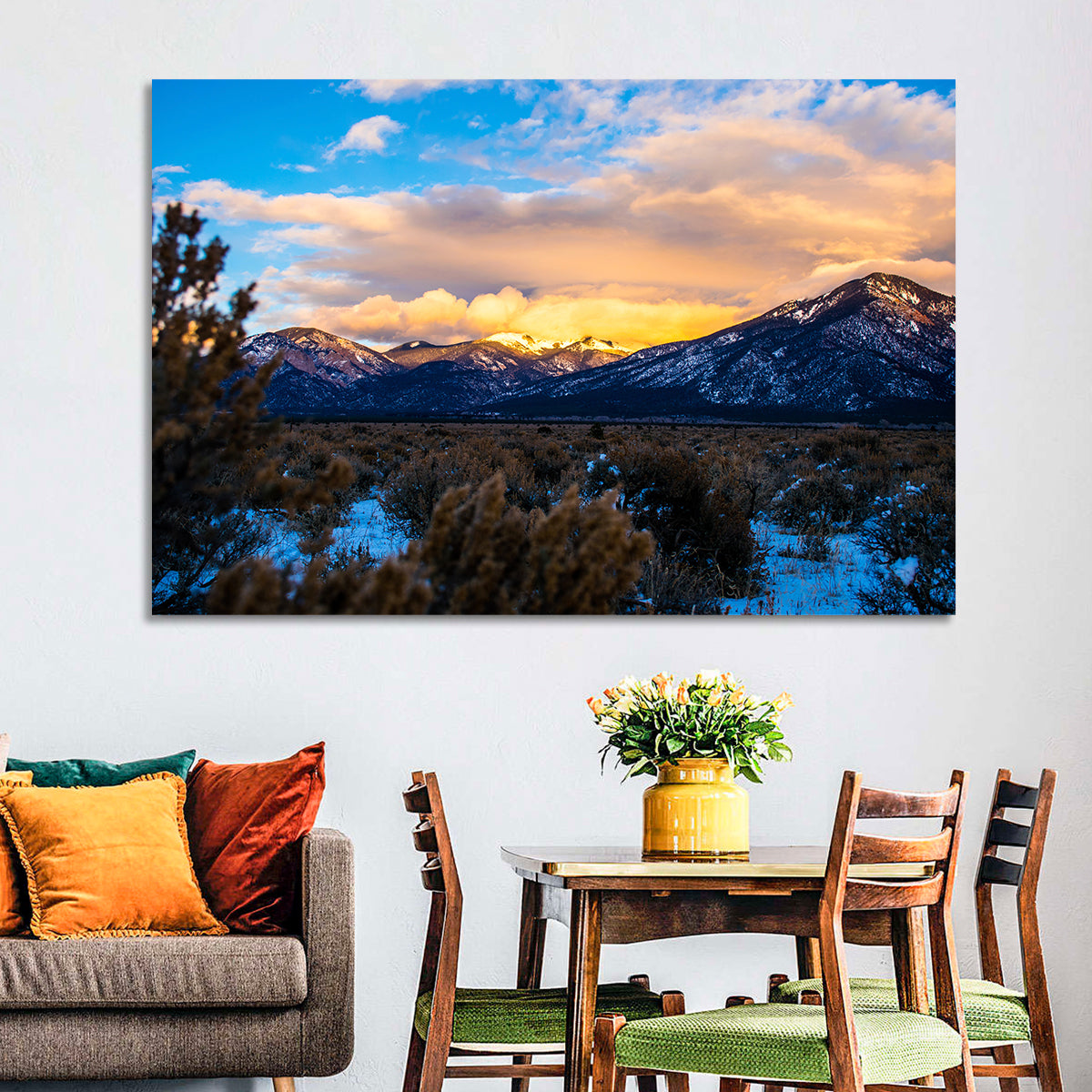 Taos Sangre Winter Desert Wall Art