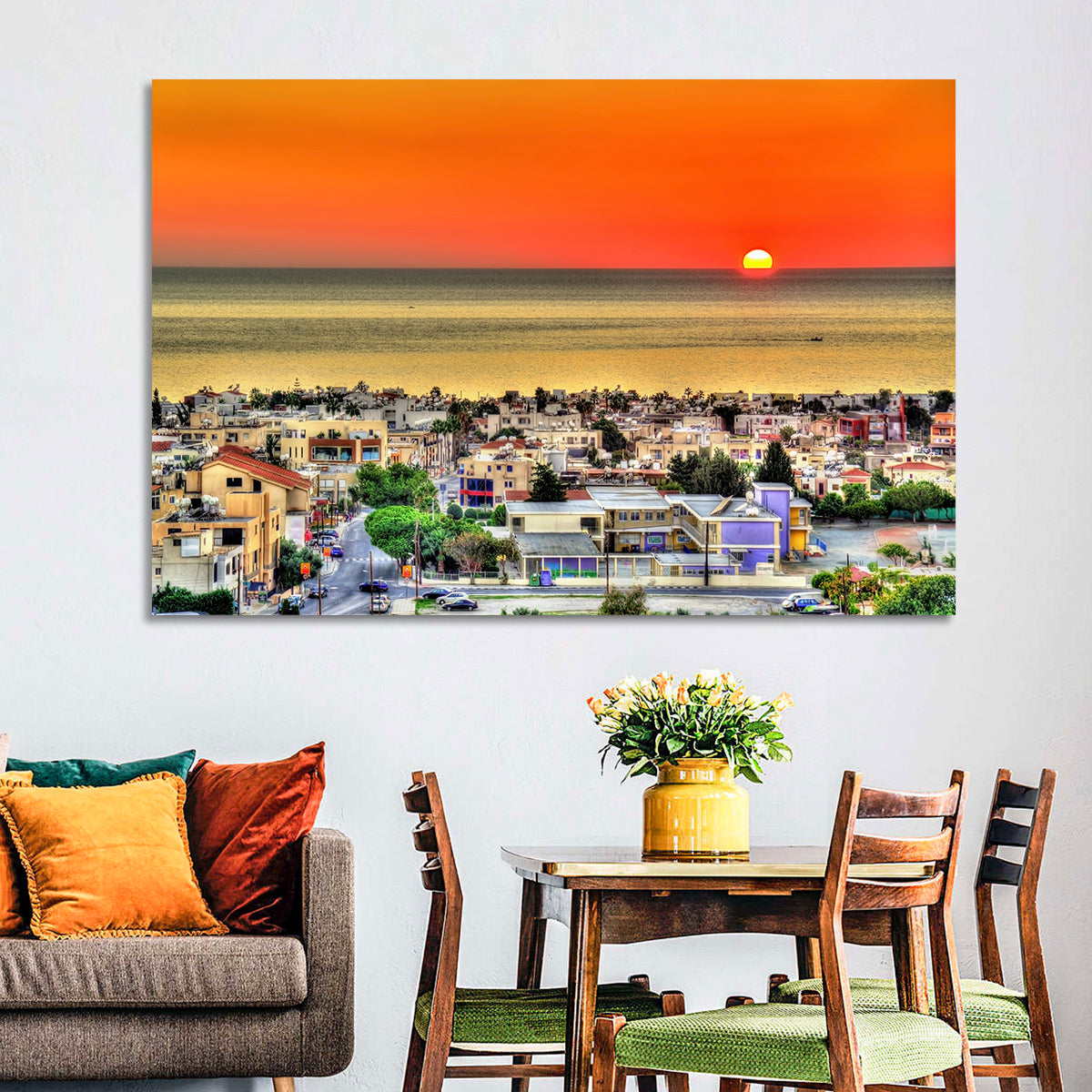 Paphos Sunset Wall Art