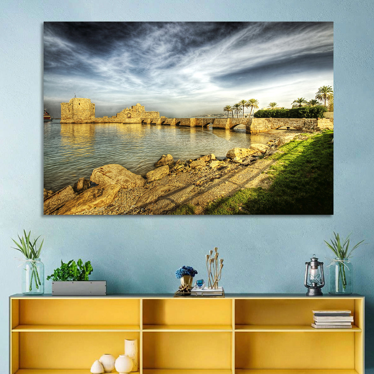 Crusader Sea Castle Wall Art