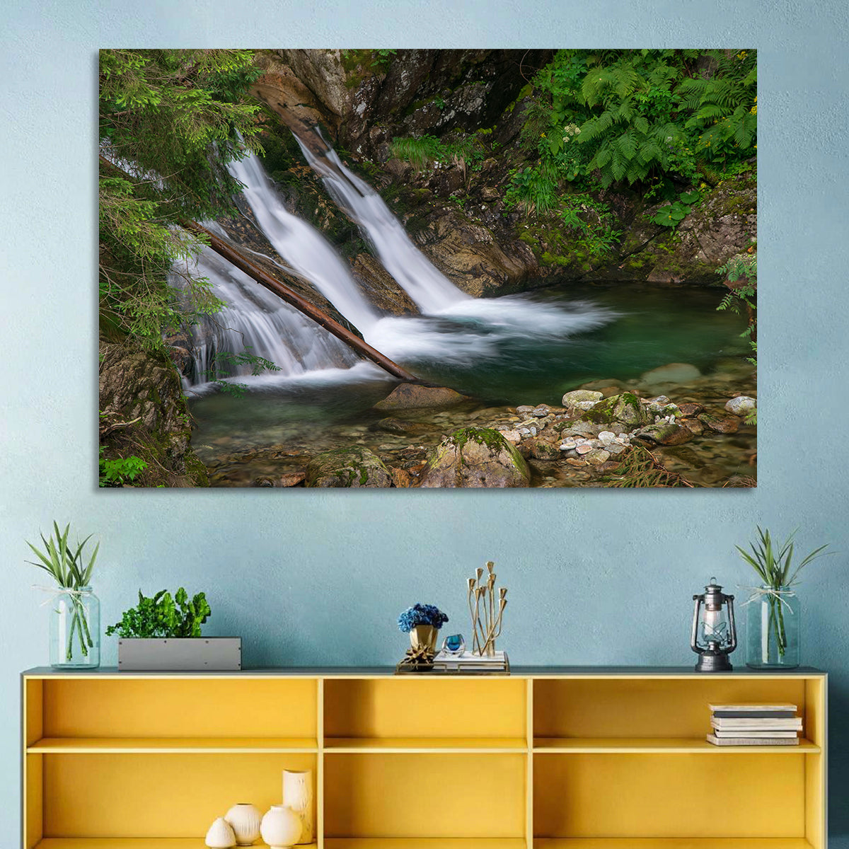 Mount Mickiewicz Waterfall Wall Art