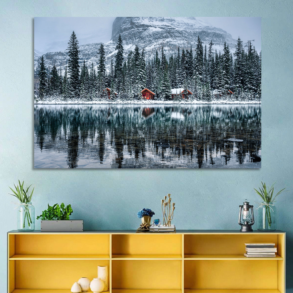 Lake O Hara Winter Wall Art