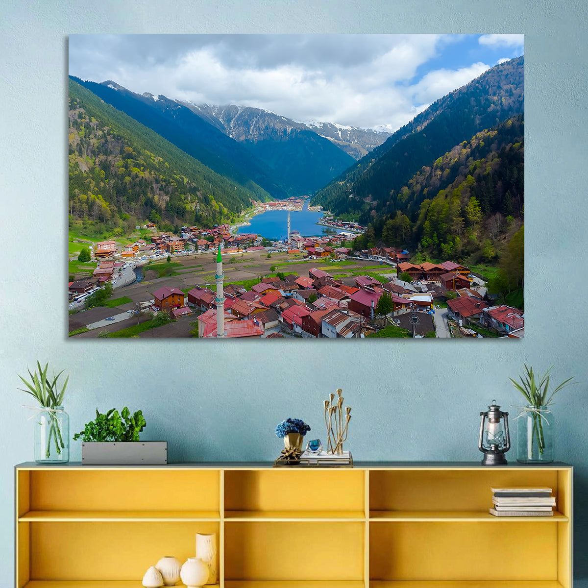 Uzungol Village Lake Wall Art