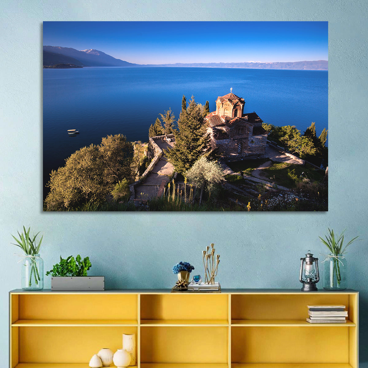Lake Ohrid Church Wall Art
