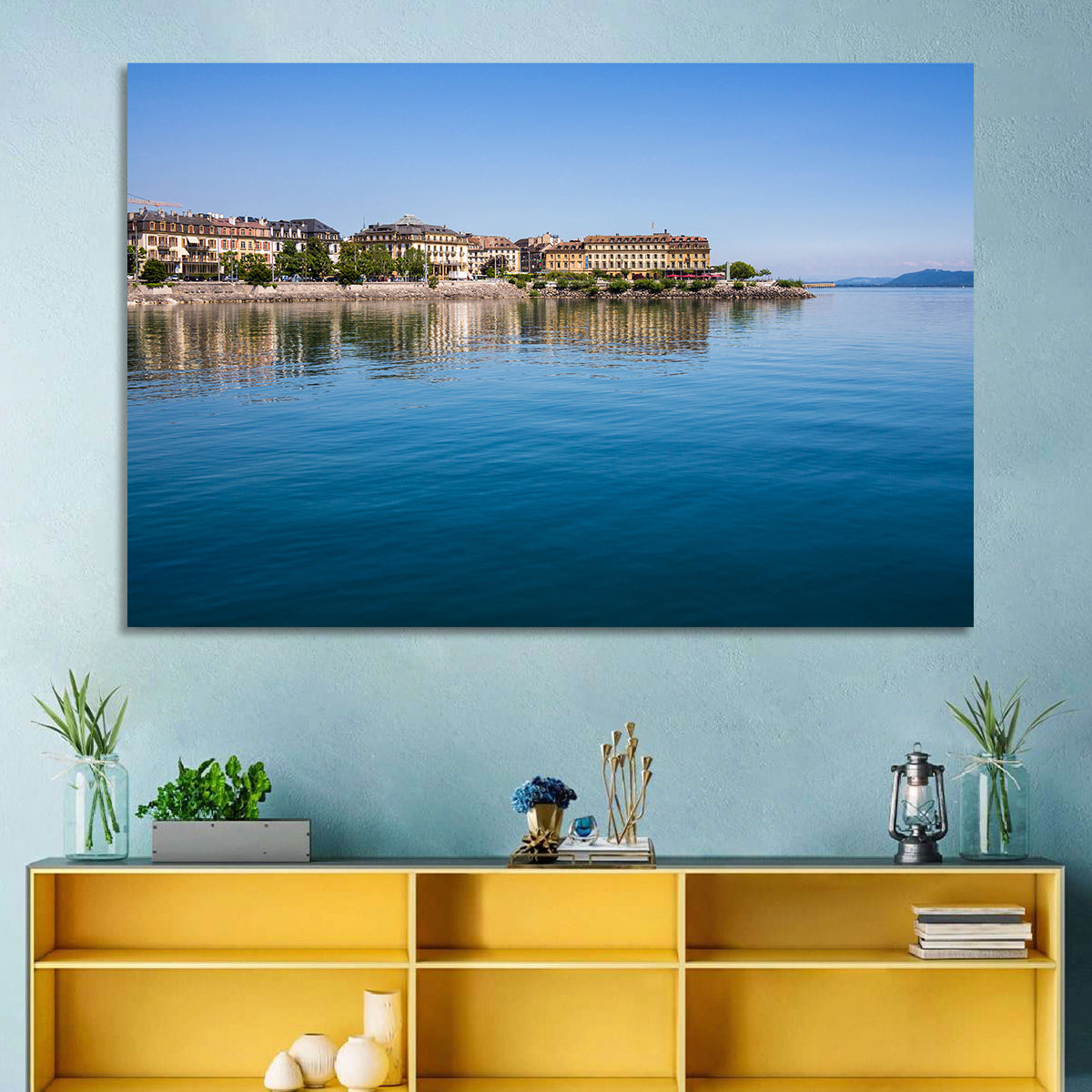 Tranquil Lake Neuchatel Wall Art