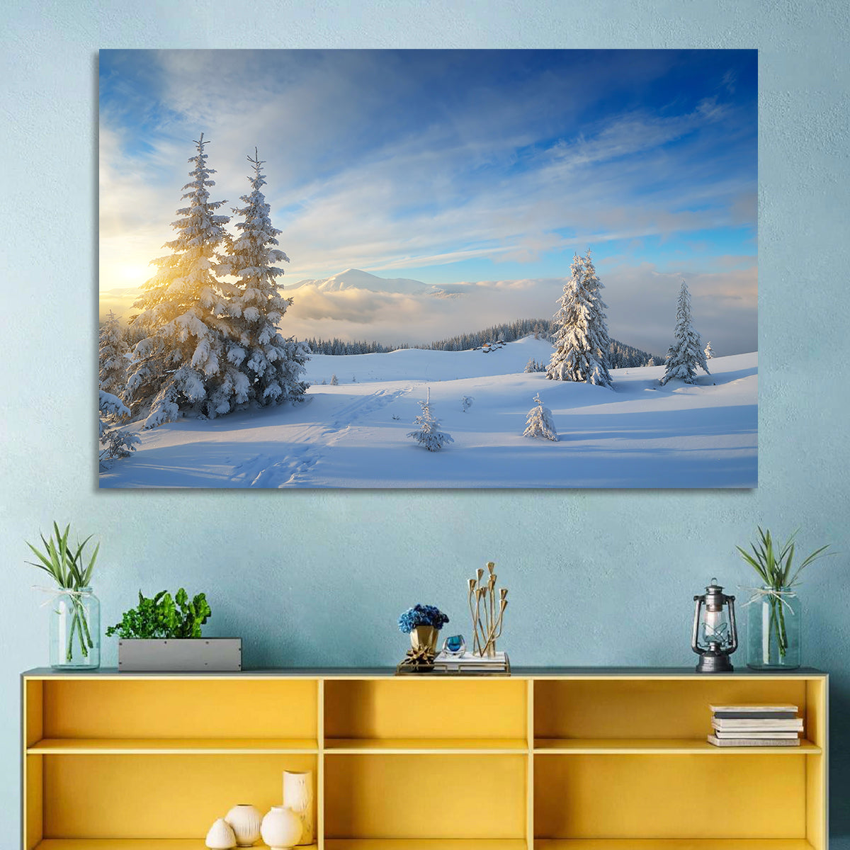 Carpathians Winter Mountains Wall Art