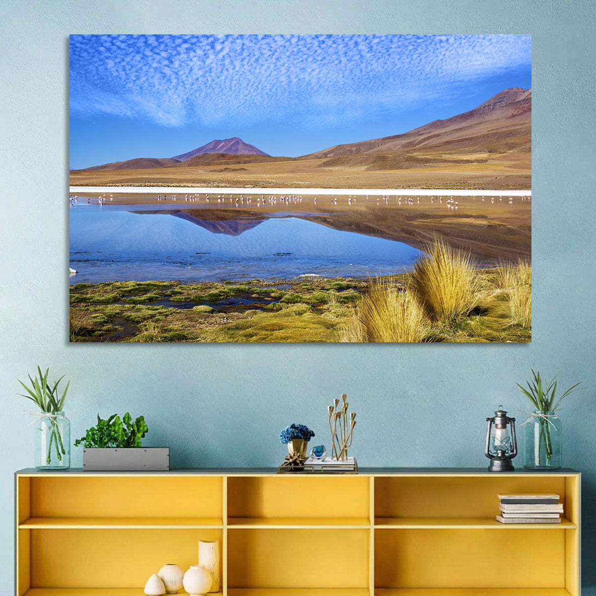 Red Lagoon Lake Wall Art