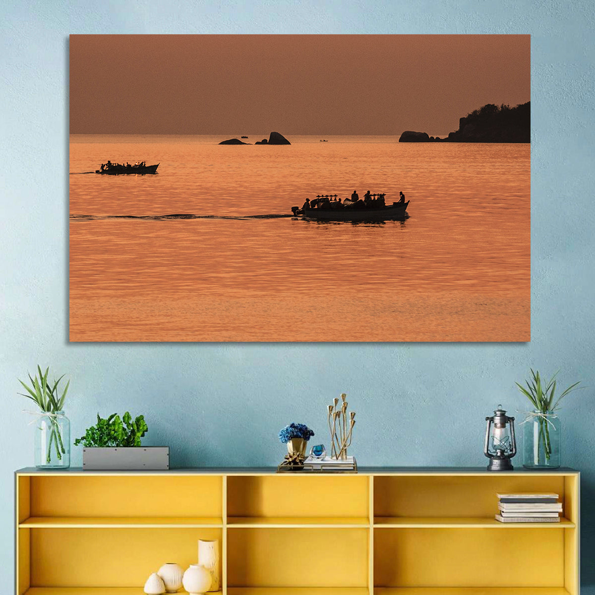 Lake Malawi Sailing Boats Wall Art