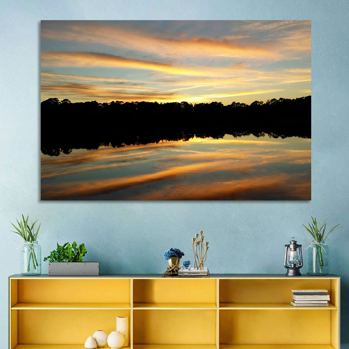 Lake Charles Sunset Wall Art