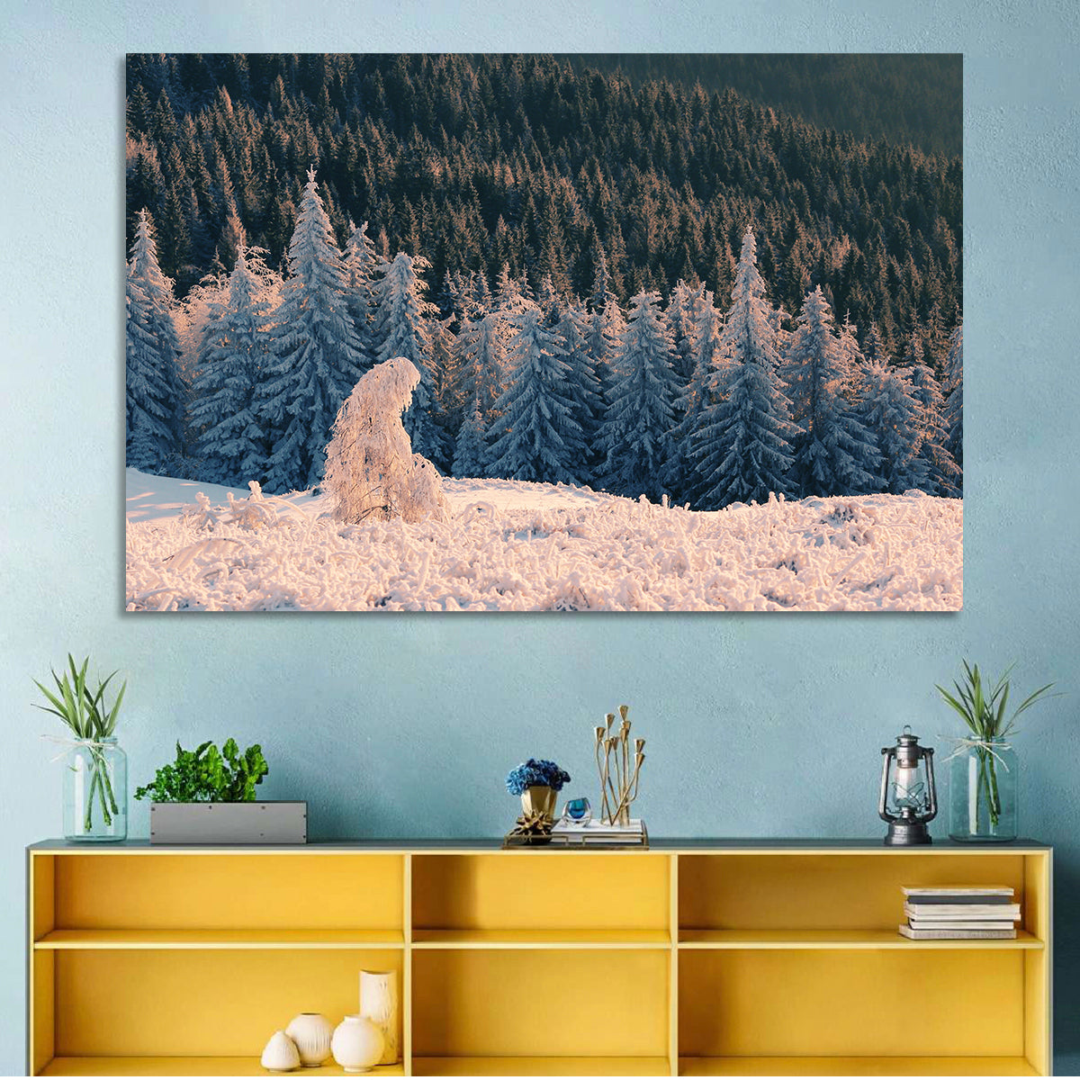 Snowy Carpathian Forest Wall Art