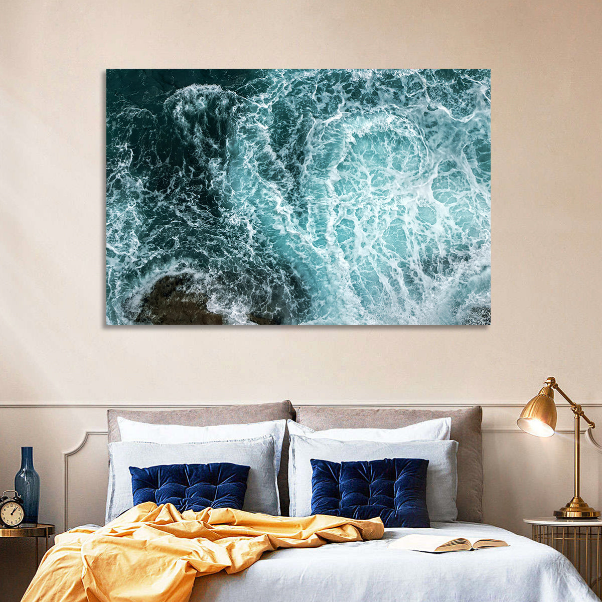 Ocean Waves Splash Wall Art