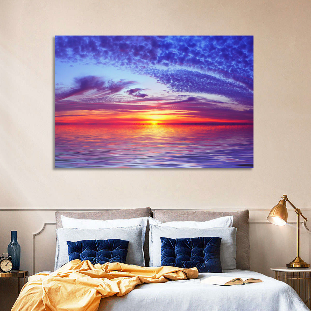 Bay Beach Sunset Wall Art