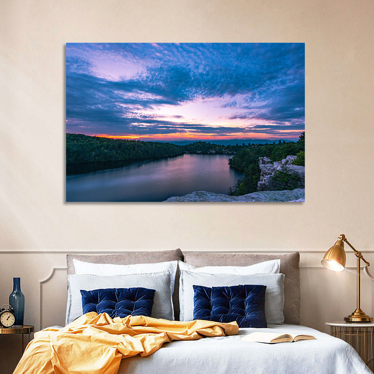 Lake Minnewaska Sunset Wall Art