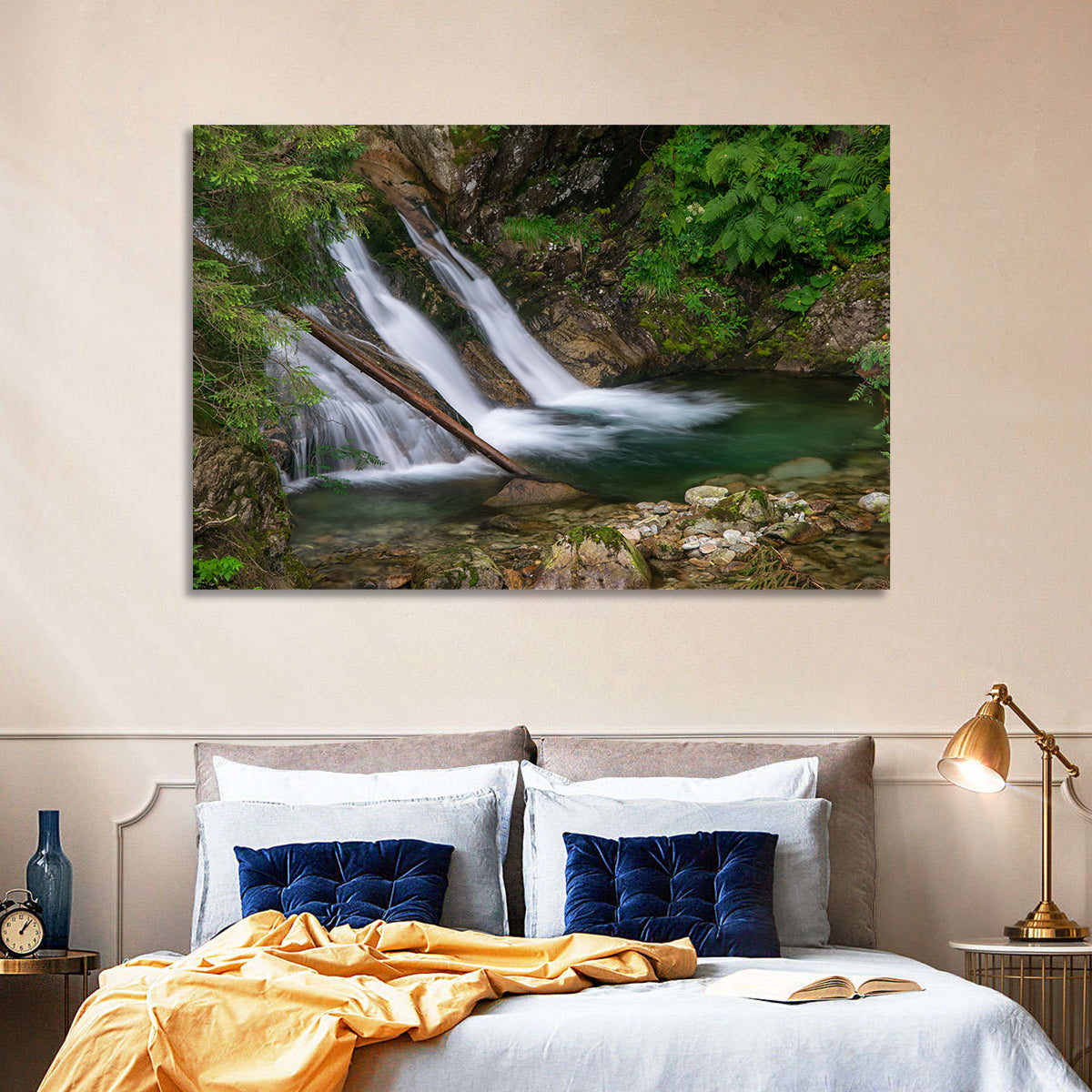 Mount Mickiewicz Waterfall Wall Art