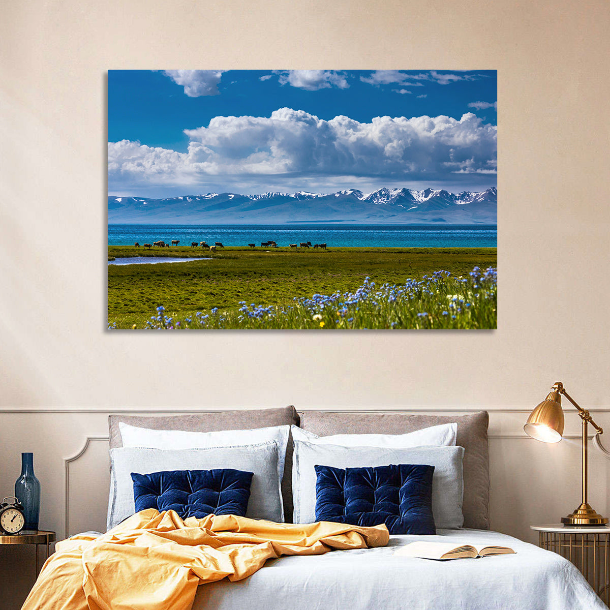 Song Kol Lakescape Wall Art