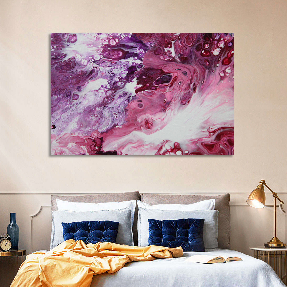 Flowing Bubbles Abstract Wall Art