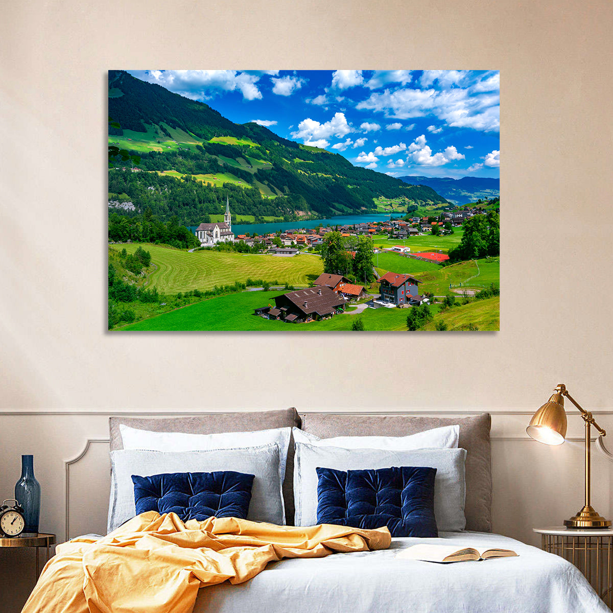 Lungern Village Wall Art