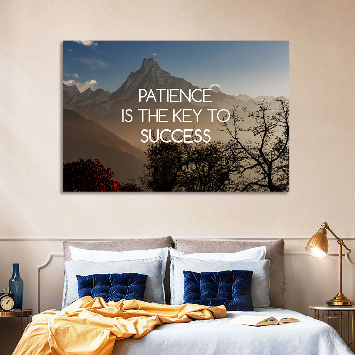 Patience Key to Success Wall Art