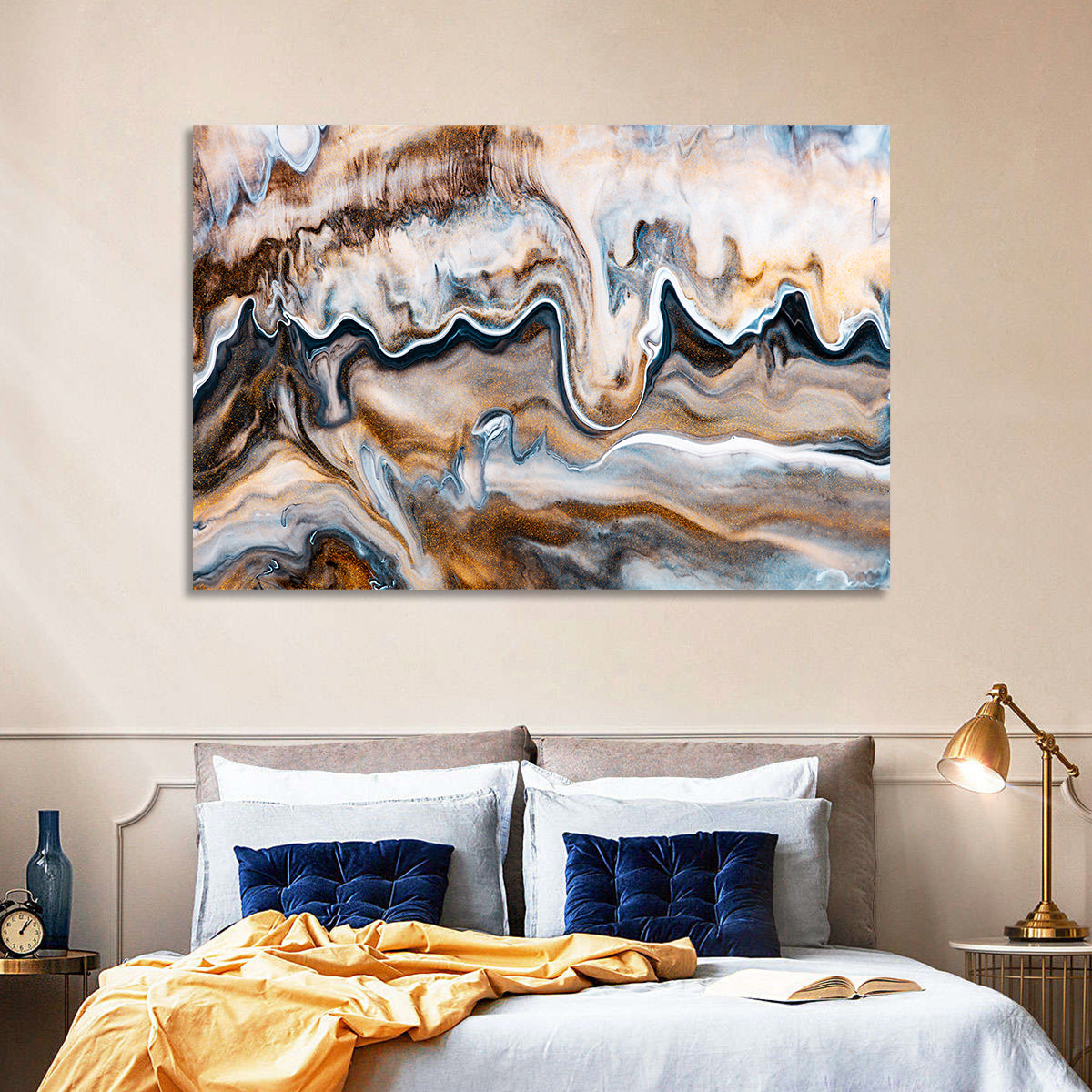 Swirling Flows Abstract Wall Art