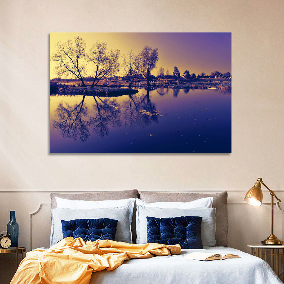 Winter Lake Morning Wall Art