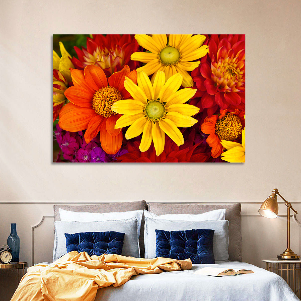 Fresh Autumn Flowers Wall Art
