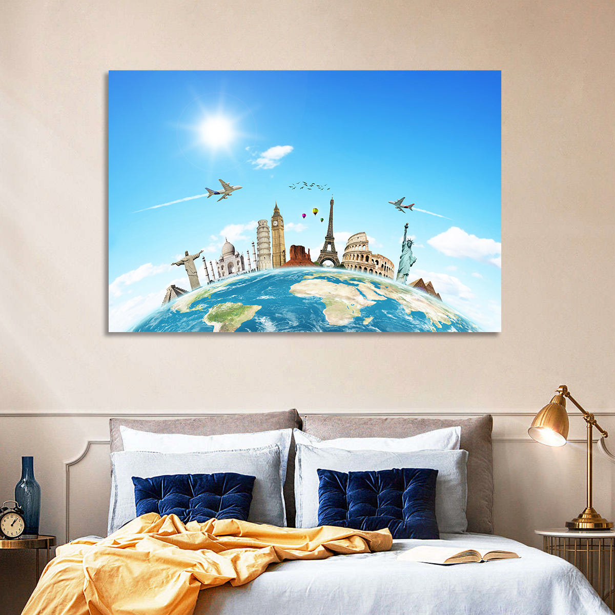 Travel The World Concept Wall Art