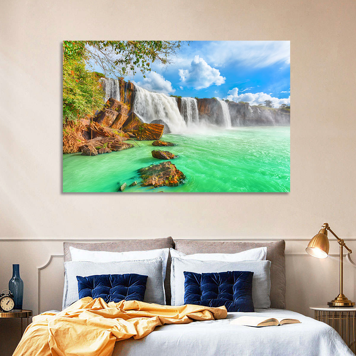Dry Nur Waterfall Wall Art