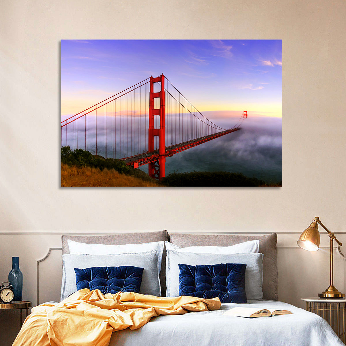 Foggy Golden Gate Bridge Wall Art