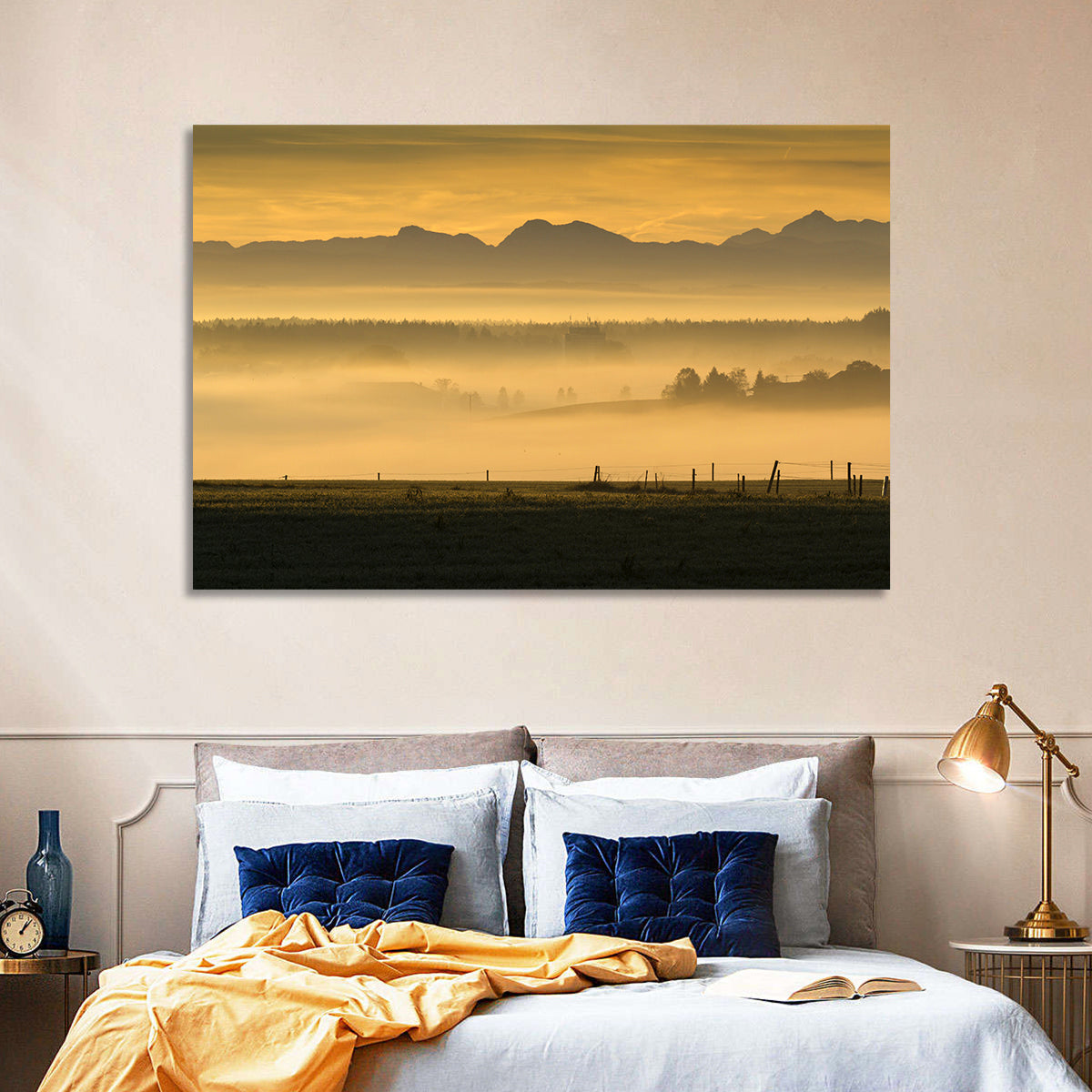 Hazy Bavaria Alps Wall Art