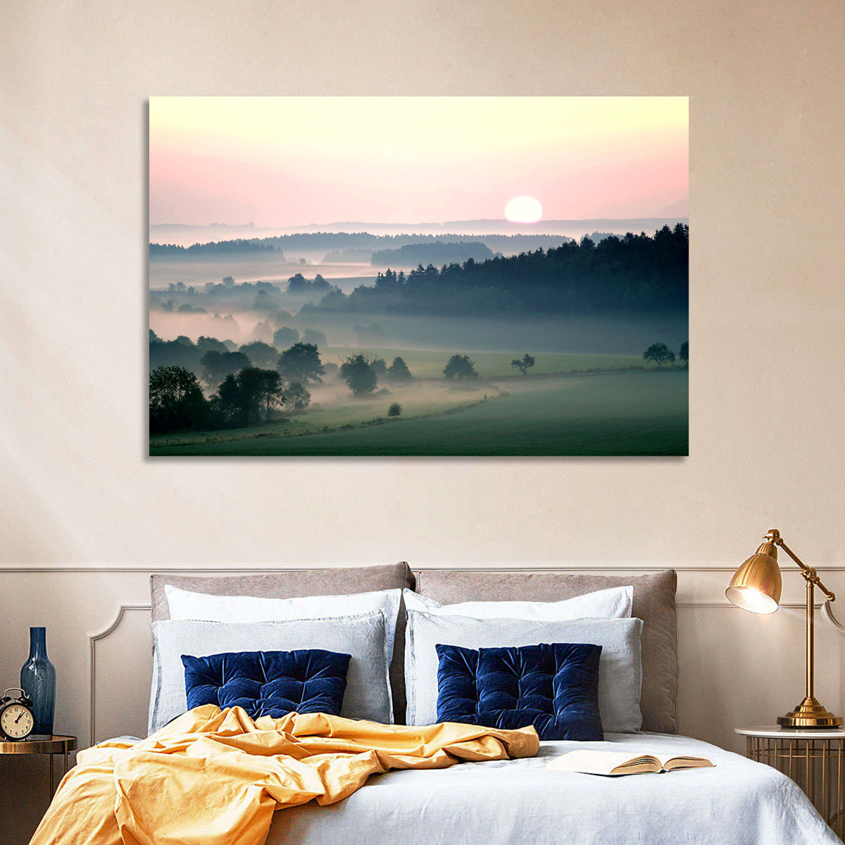 Czechia Foggy Landscape Wall Art