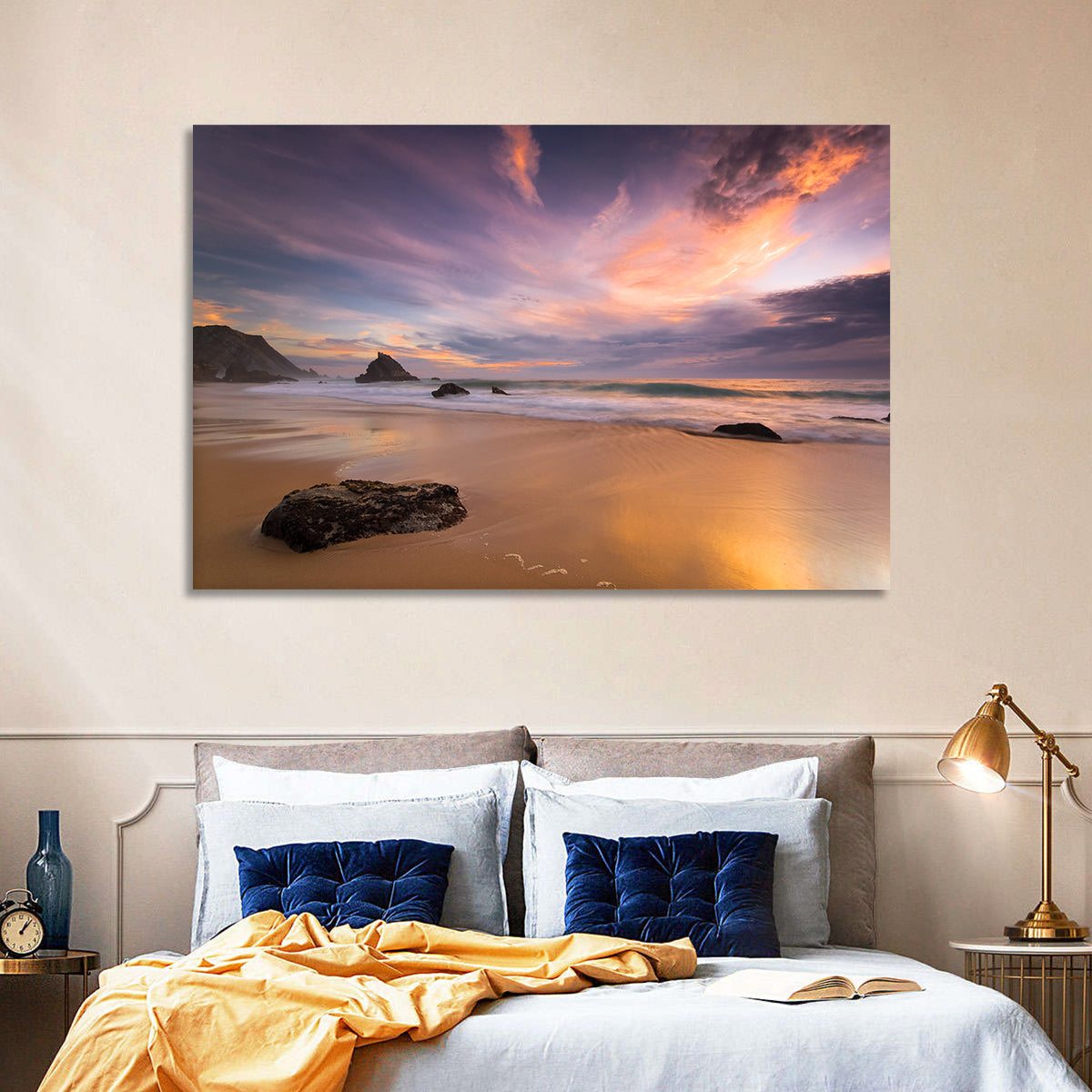 Adraga Beach Sunset Wall Art
