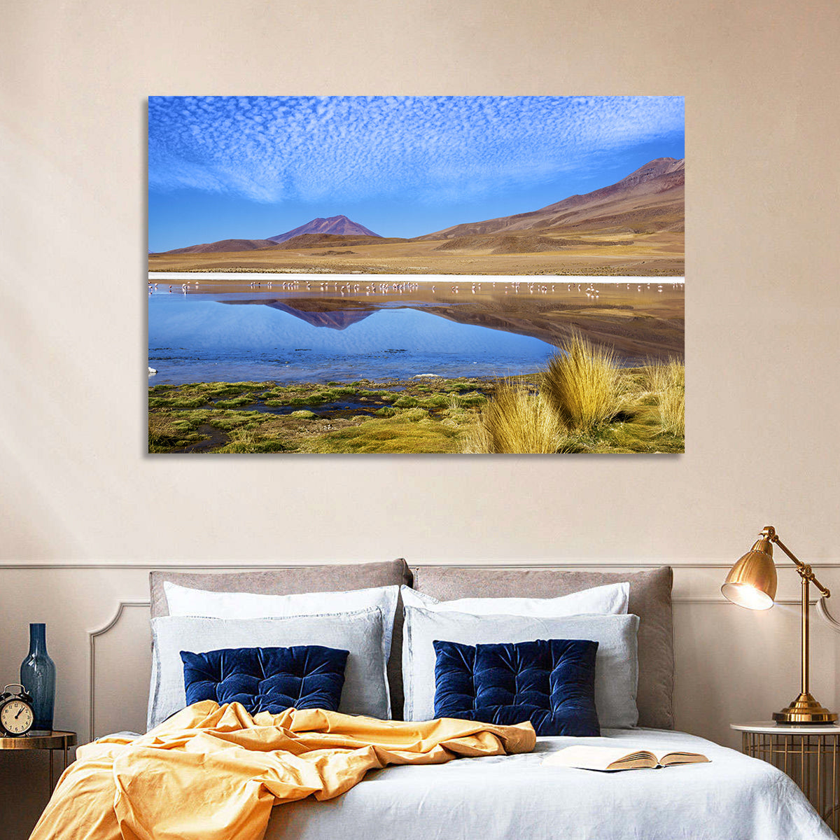 Red Lagoon Lake Wall Art