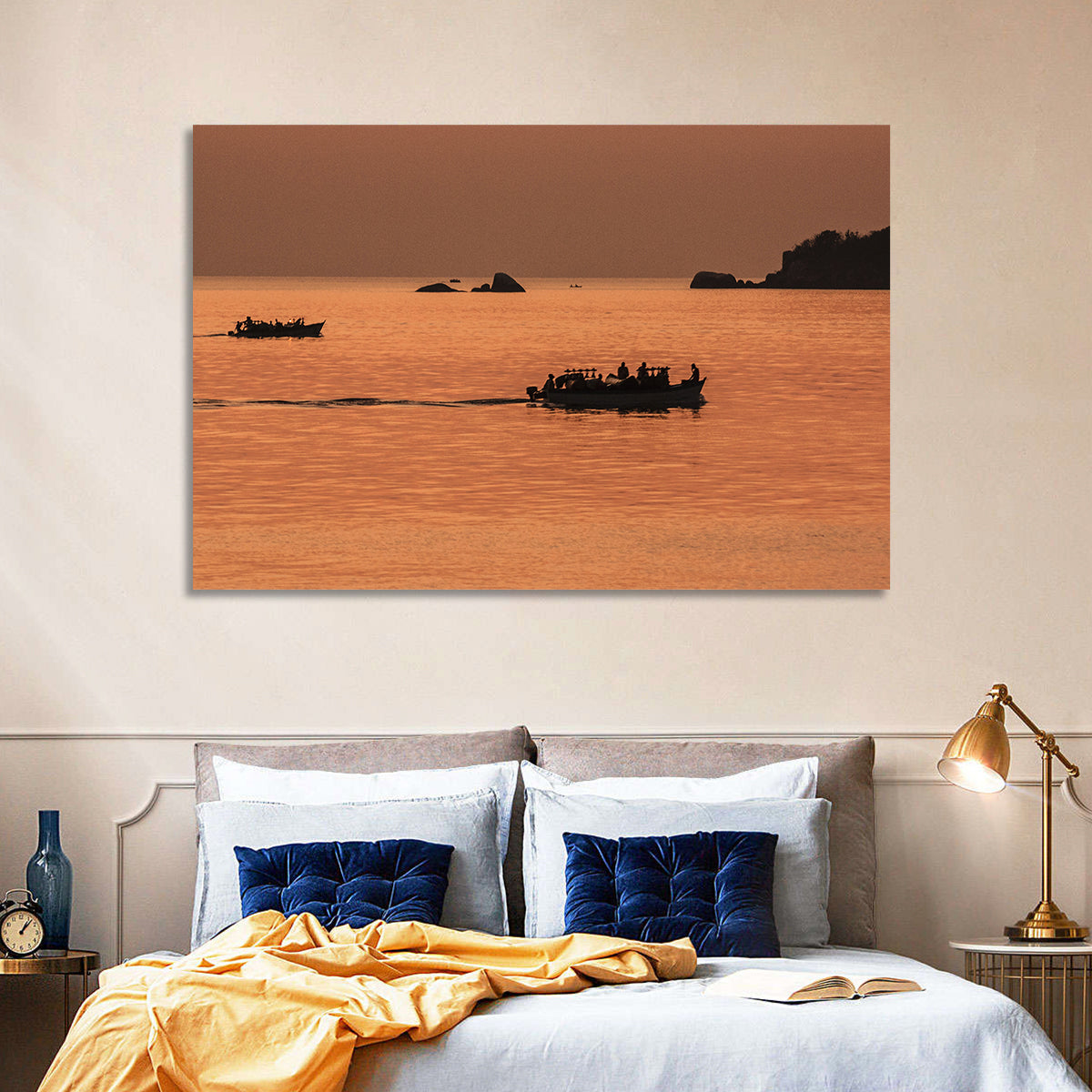Lake Malawi Sailing Boats Wall Art