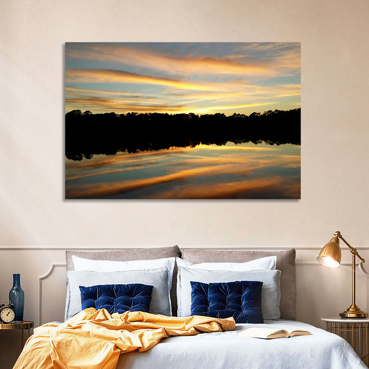Lake Charles Sunset Wall Art