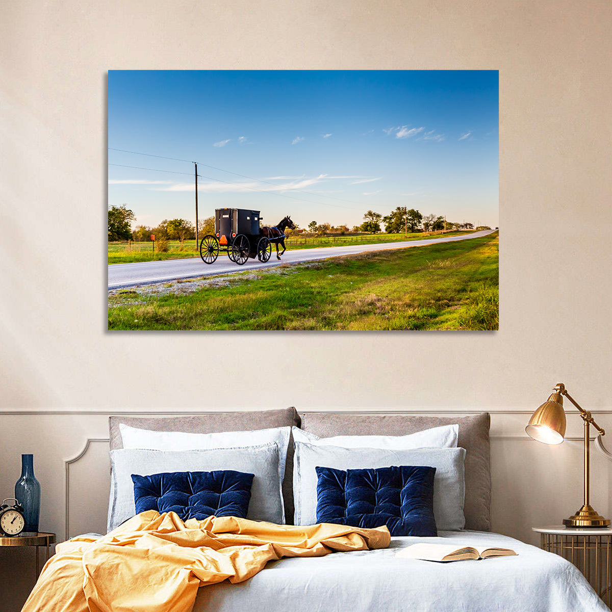 Horse and Buggy Amish Oklahoma Wall Art