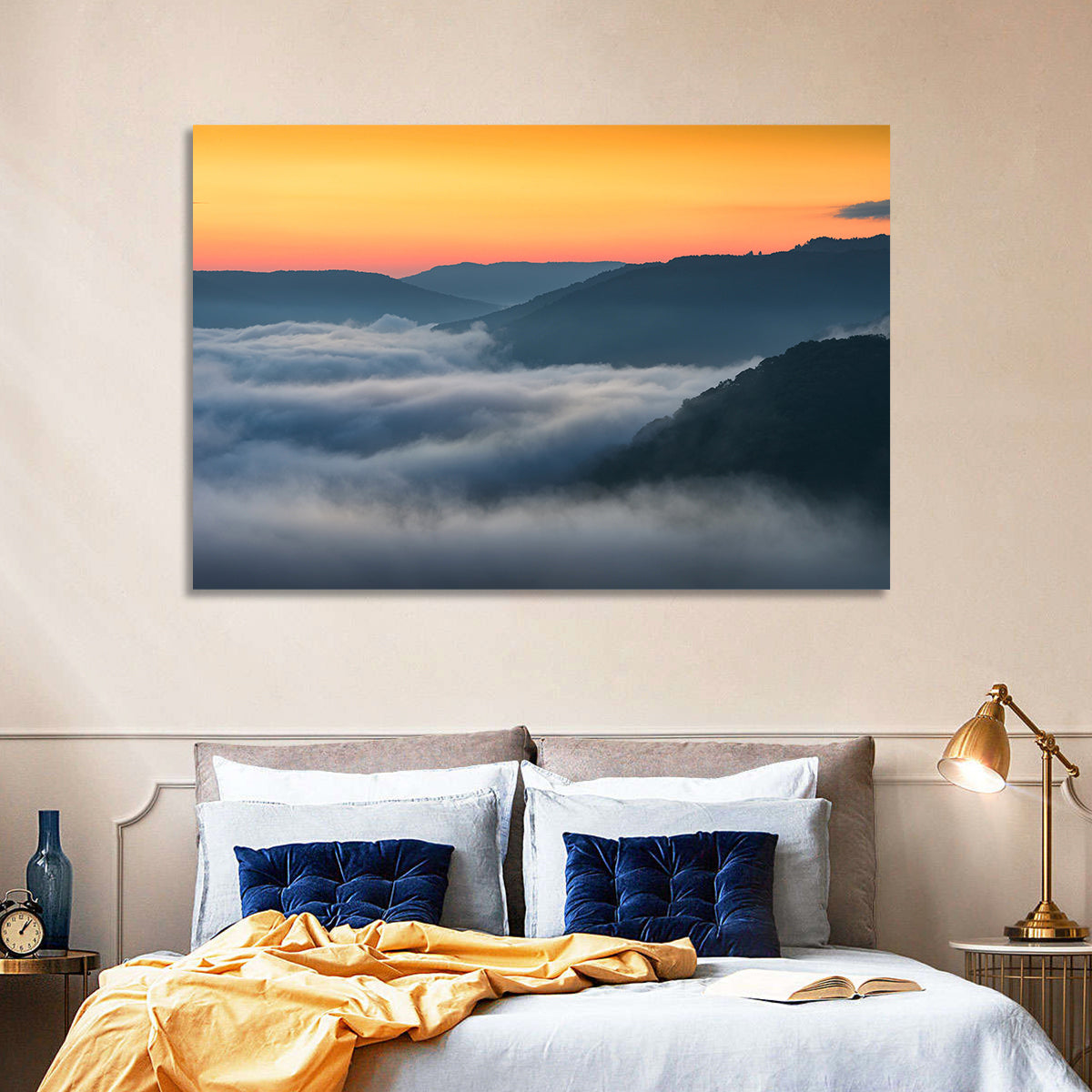 Foggy Mountains West Virginia Wall Art