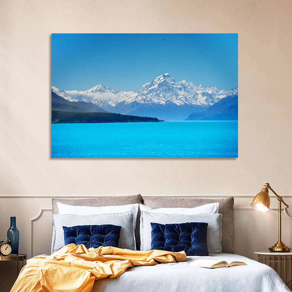 Mount Cook from Lake Pukaki Wall Art