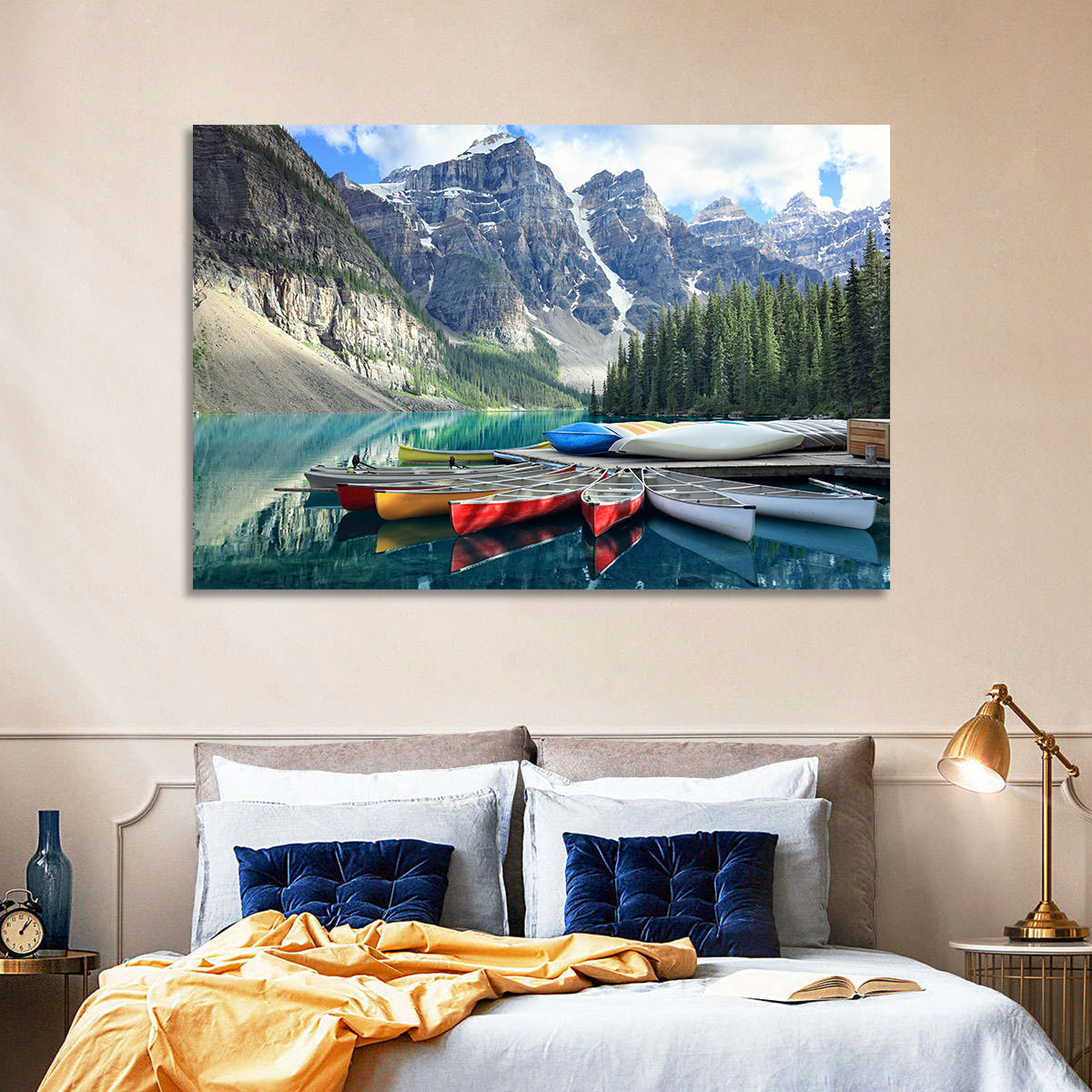 Moraine Lake Rocky Mountains Wall Art