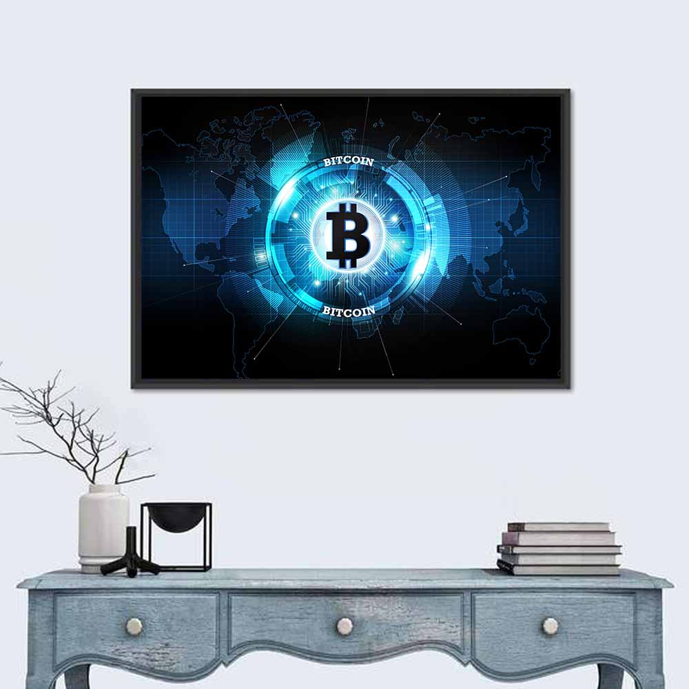 Futuristic Digital Money Wall Art
