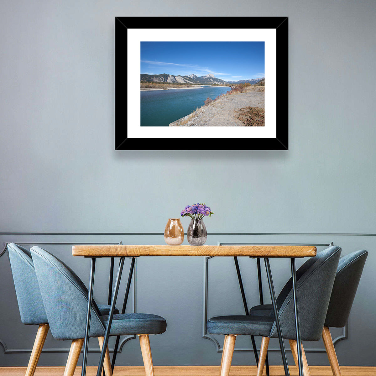 Mount Aeolus from Athabasca River Wall Art