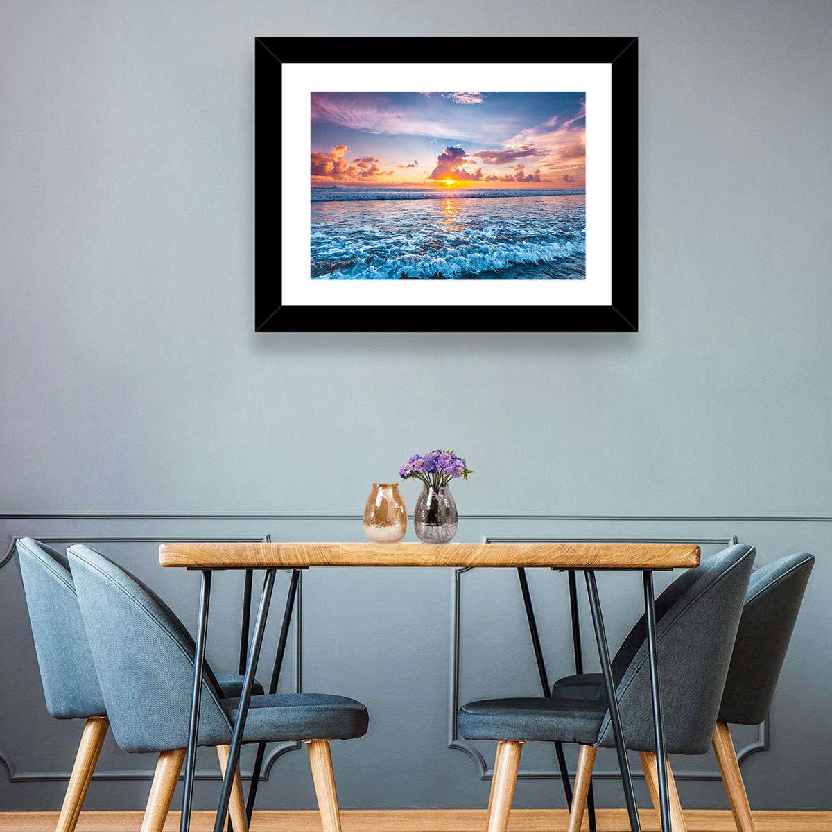 Splashing Ocean Wave Wall Art