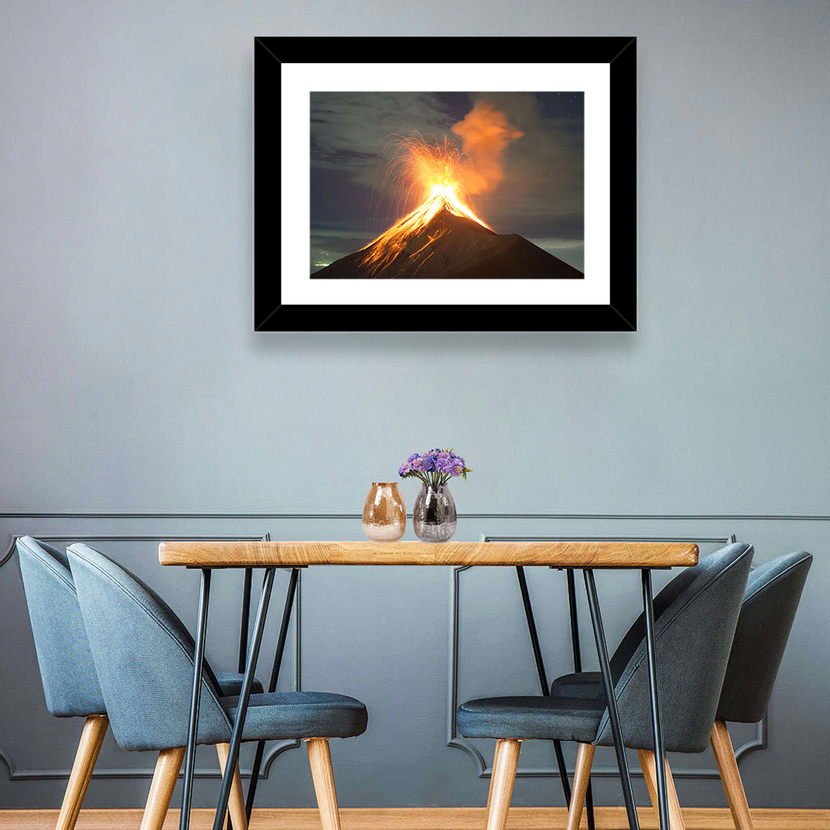 Volcano Explosion Wall Art