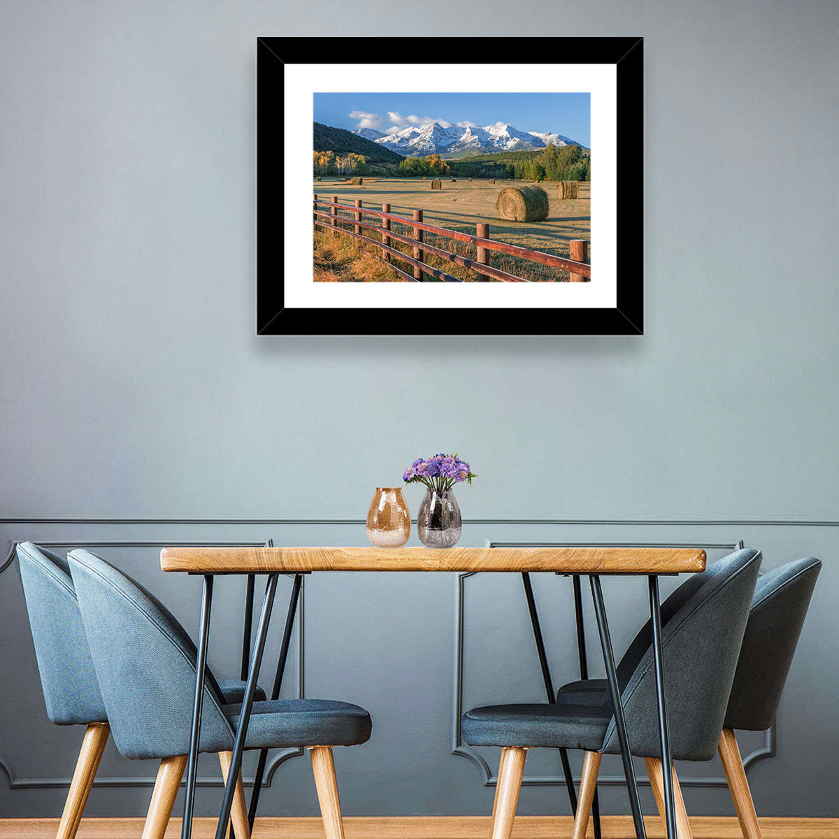 Hay Bales Colorado Fields Wall Art