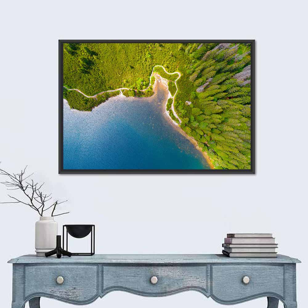 Tatra Mountains Lake Aerial Wall Art