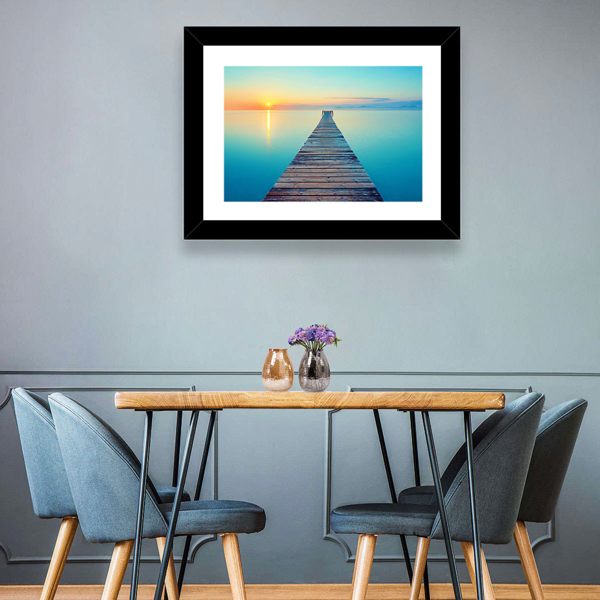 Lake Footbridge Wall Art