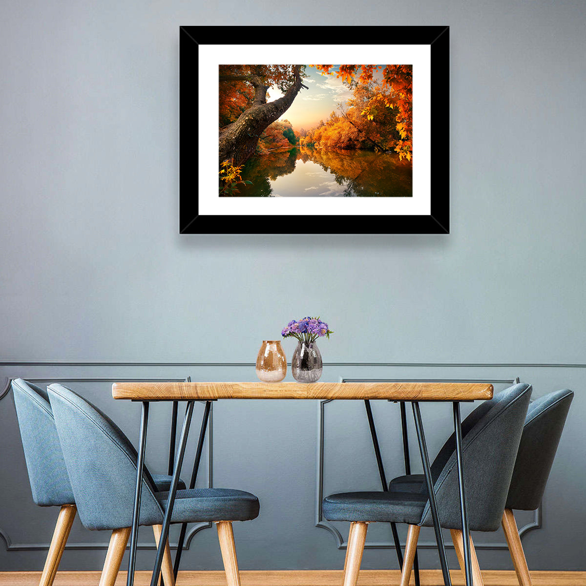 Calm Autumn River Wall Art