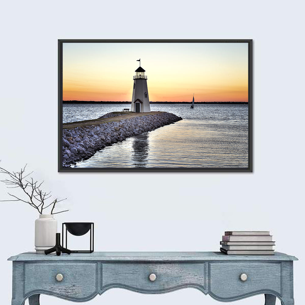 Lake Hefner Lighthouse Wall Art