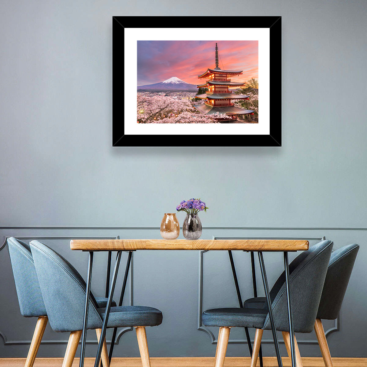 Mount Fuji & Pagoda Wall Art