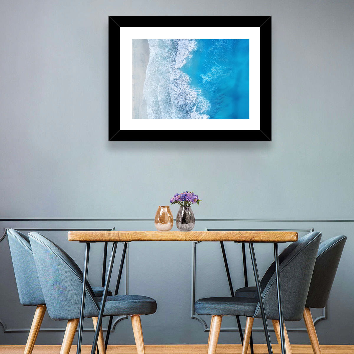 Beach Waves Aerial Wall Art