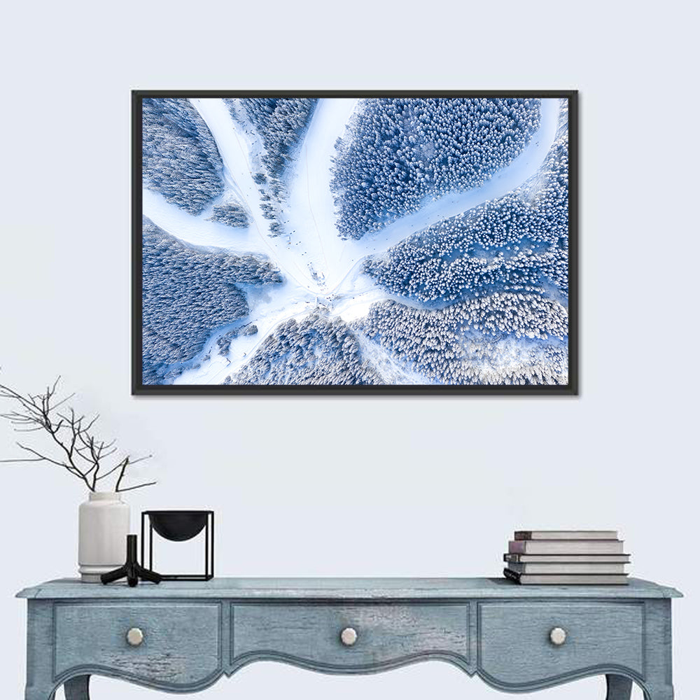 Ski Resort Aerial Wall Art